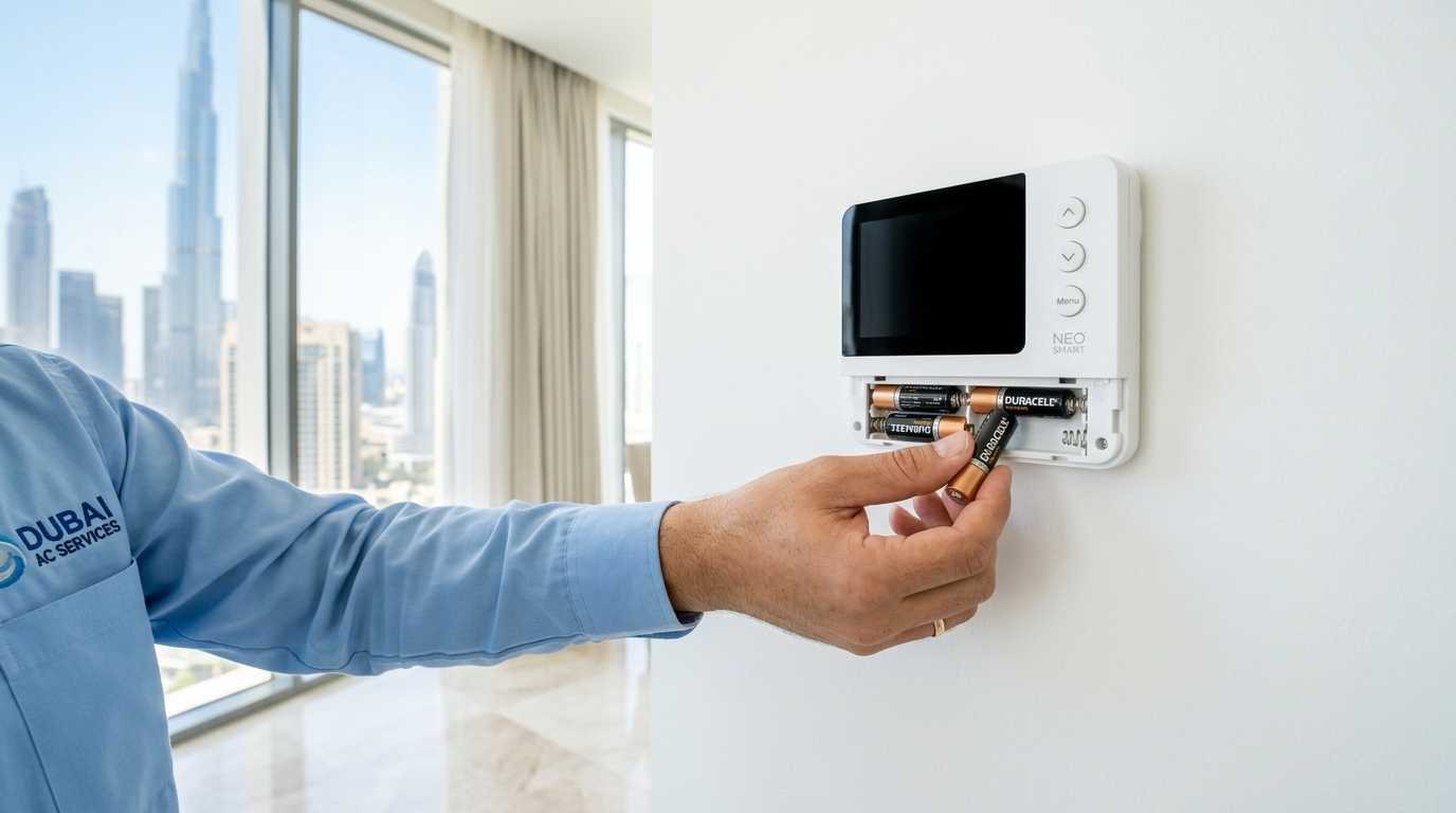AC thermostat blank screen